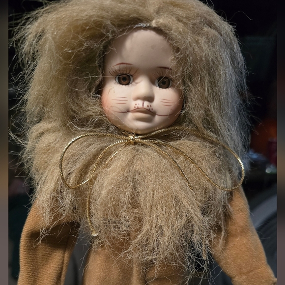 The Wizard Of Oz Other - Camille Limited Collection Porcelain Doll COWARDLY LION 12" The Wizard of Oz